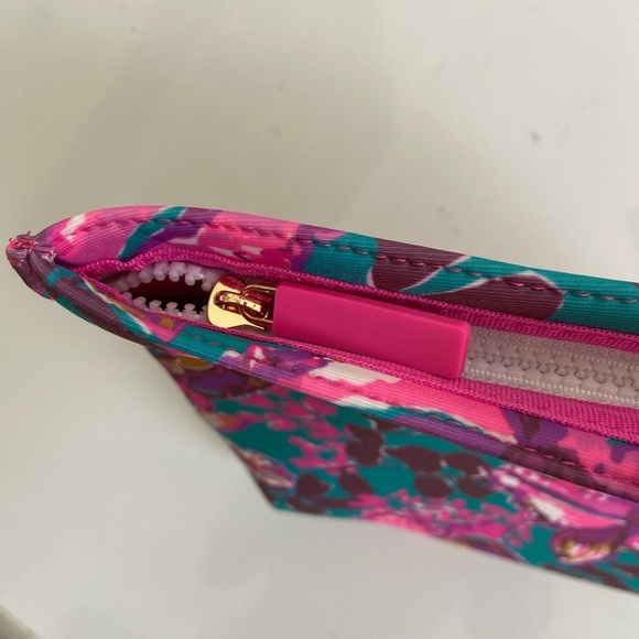 Lilly Pulitzer Blue Rhapsody Orchid You Not Swim Pouch Cosmetic Case - Picture 7 of 10